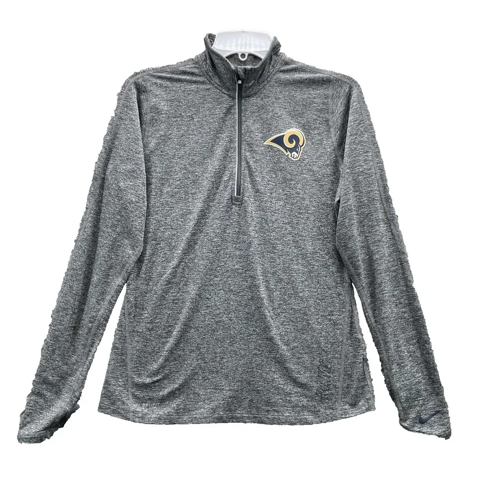 NFL Nike 1/4 Zip Pullover Women Medium St. Louis/Los Angeles Rams Football Sport